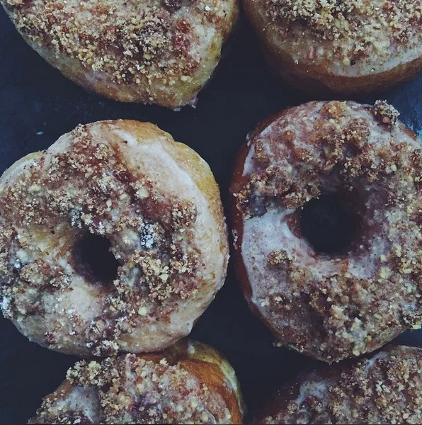 maple glazed candied bacon donuts
