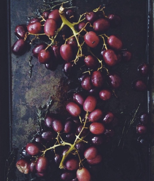 roasted grapes