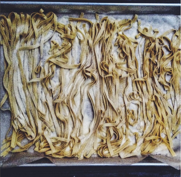 homemade fettuccine
