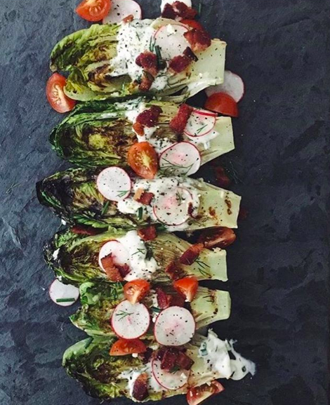 Grilled wedge salad