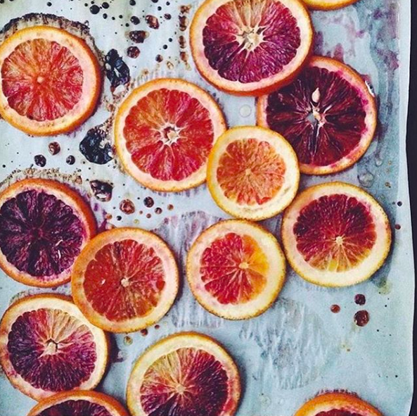 candied blood oranges