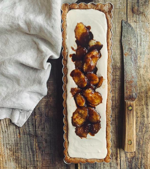 caramelized banana cream pie
