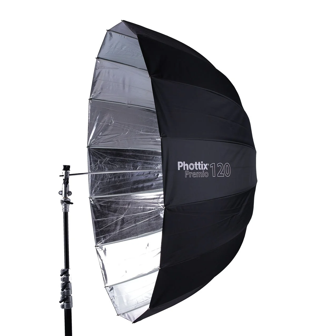 Phottix Premio 120CM Parabolic Umbrella - If this were Lord of the Rings, this would be the Parabolic umbrella to rule them all. High quality construction, smooth mechanisms for easy setup and the light fall off is perfect. Incredible piece of kit!