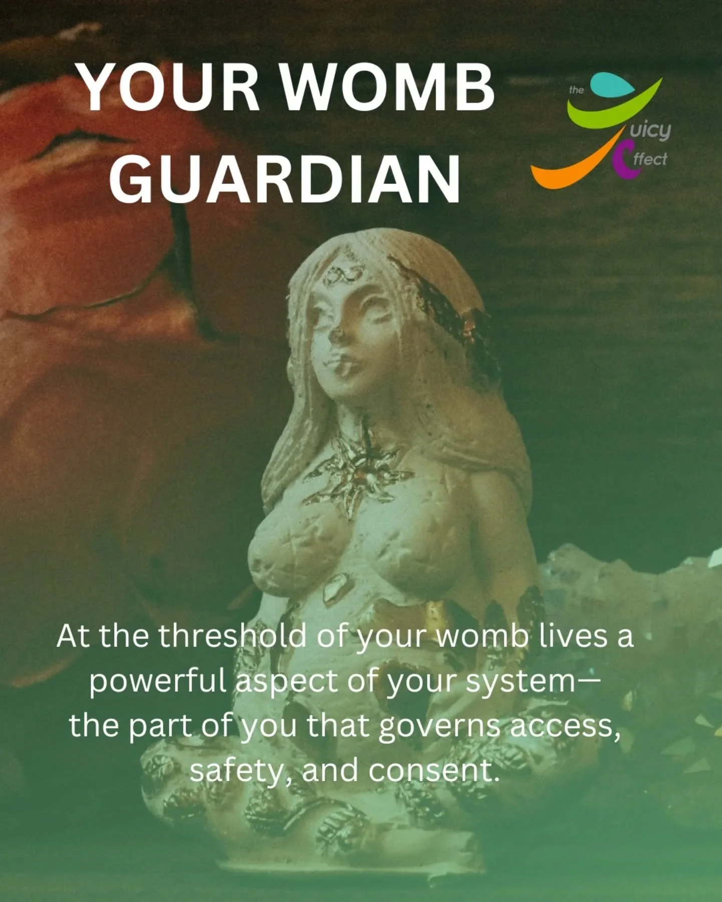 The Power of the Guardian

Your healing is not just about opening.

It is about learning when to open&hellip;
and when not to.

At the threshold of your womb lives a powerful aspect of your system&mdash;
the part of you that governs access, safety, a
