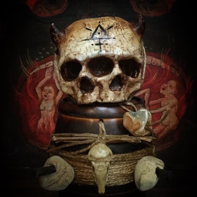 Three-eyed voodoo fetish #odditiesandcuriosities #voodoo #neworleans #witchcraft