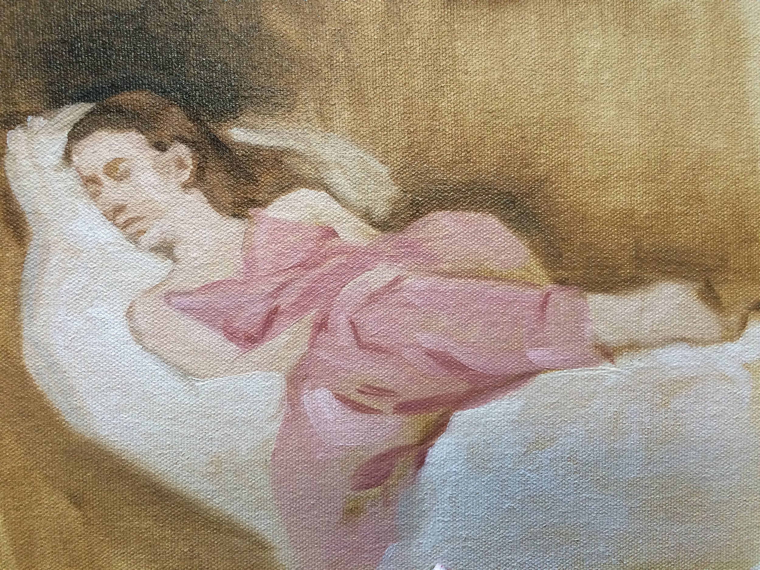 What I have taken from this study is if you don't arrive an hour early (I'm guessing) for an open studio you are going to get a lot of practice with foreshortening.