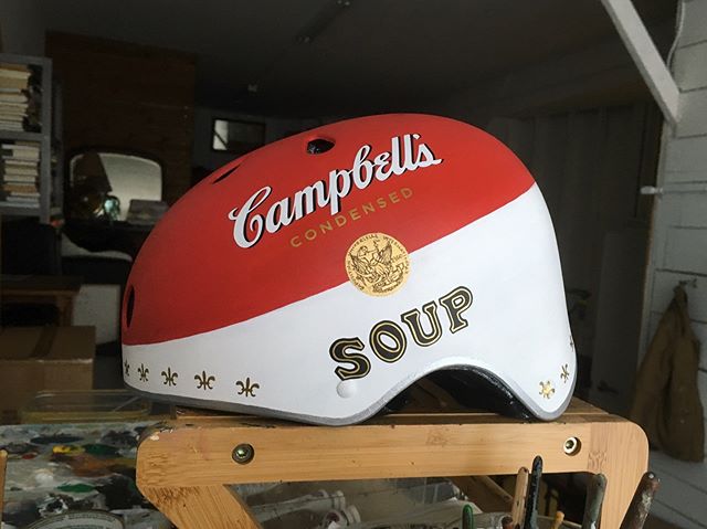 Know any good dinner recipes with a @campbells tomato soup helmet?

We made this one-of-a-kind auction item for this year's canned food drive for the AKF's support in the NYC Foodbank.  @canstructionny #campbellssoup  #canstruction