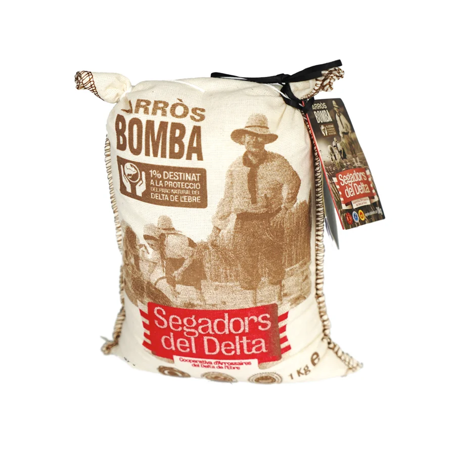 Reis Bayo: Arros Bomba im Stoffsack 1-kg-Stoffbeutel / CHF 12.00 inkl. MwSt. Details