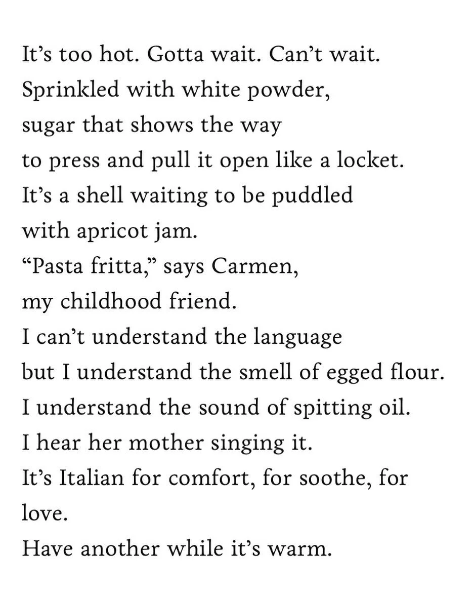 From our new issue Pasta Fritta by Marilyn Zelke Windau &mdash; some comfort, if you need it, when you need it 

#newpoetry #litmag #foodwriting