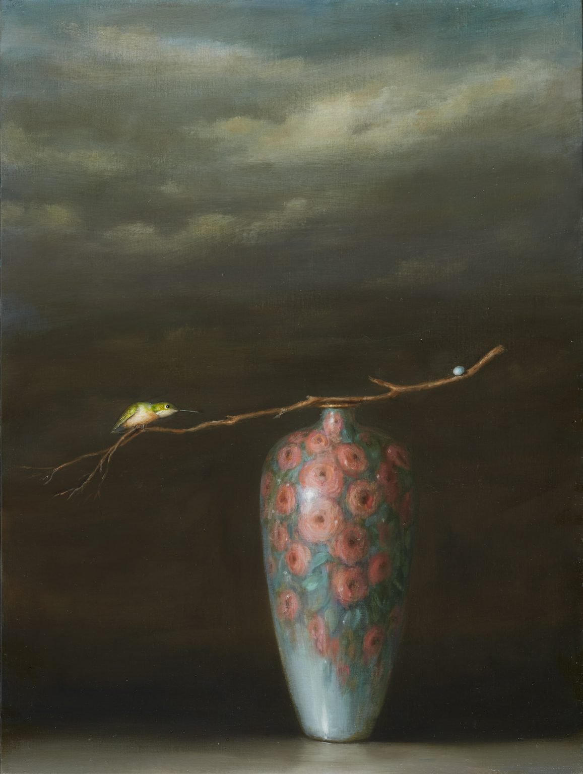 David Kroll, Landscape (Rose Vase), 2019