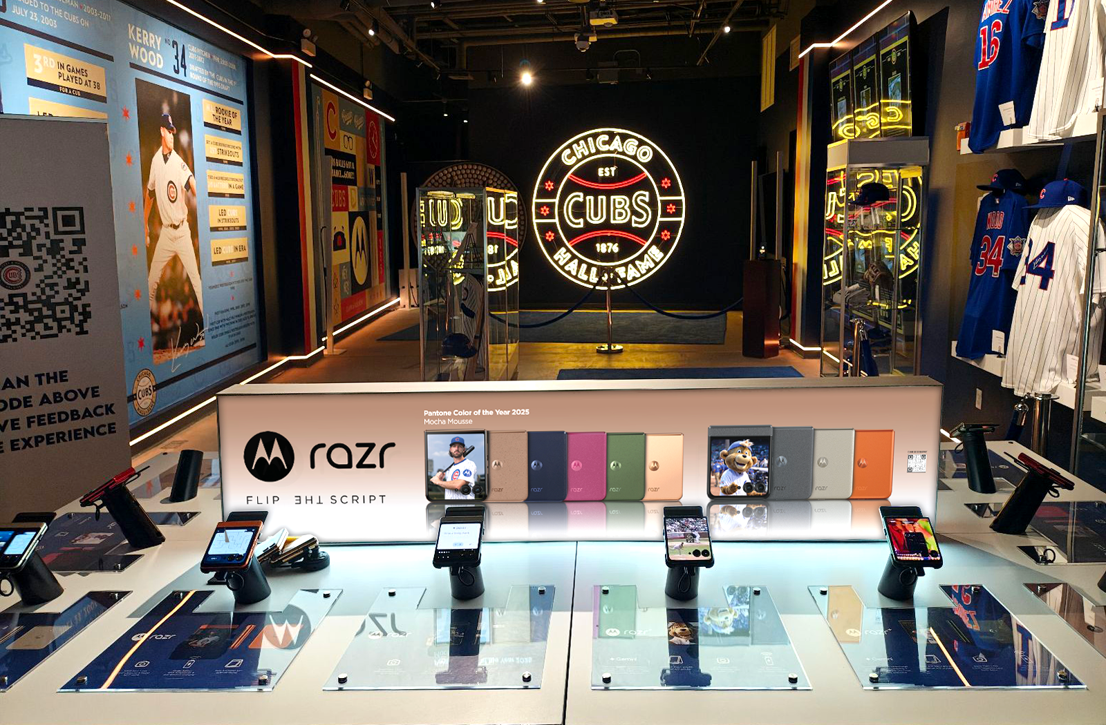 Razr Room Pop-Up Exhibit Environmental Graphics