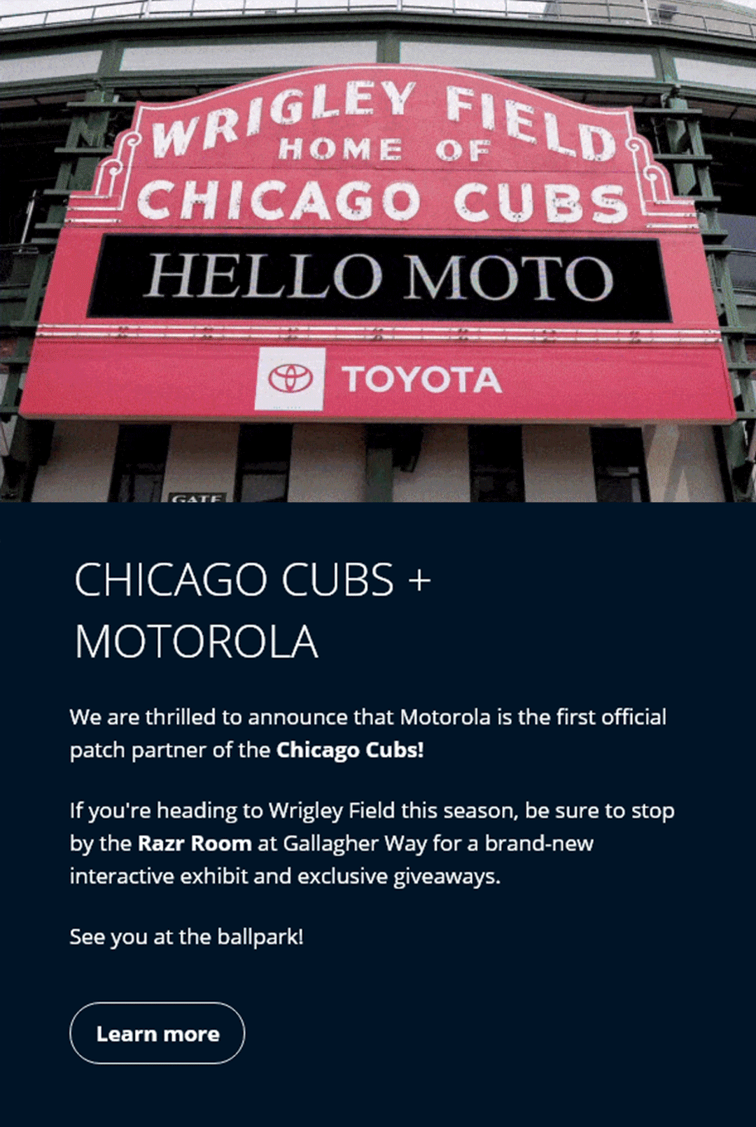 CRM Email Hero Story