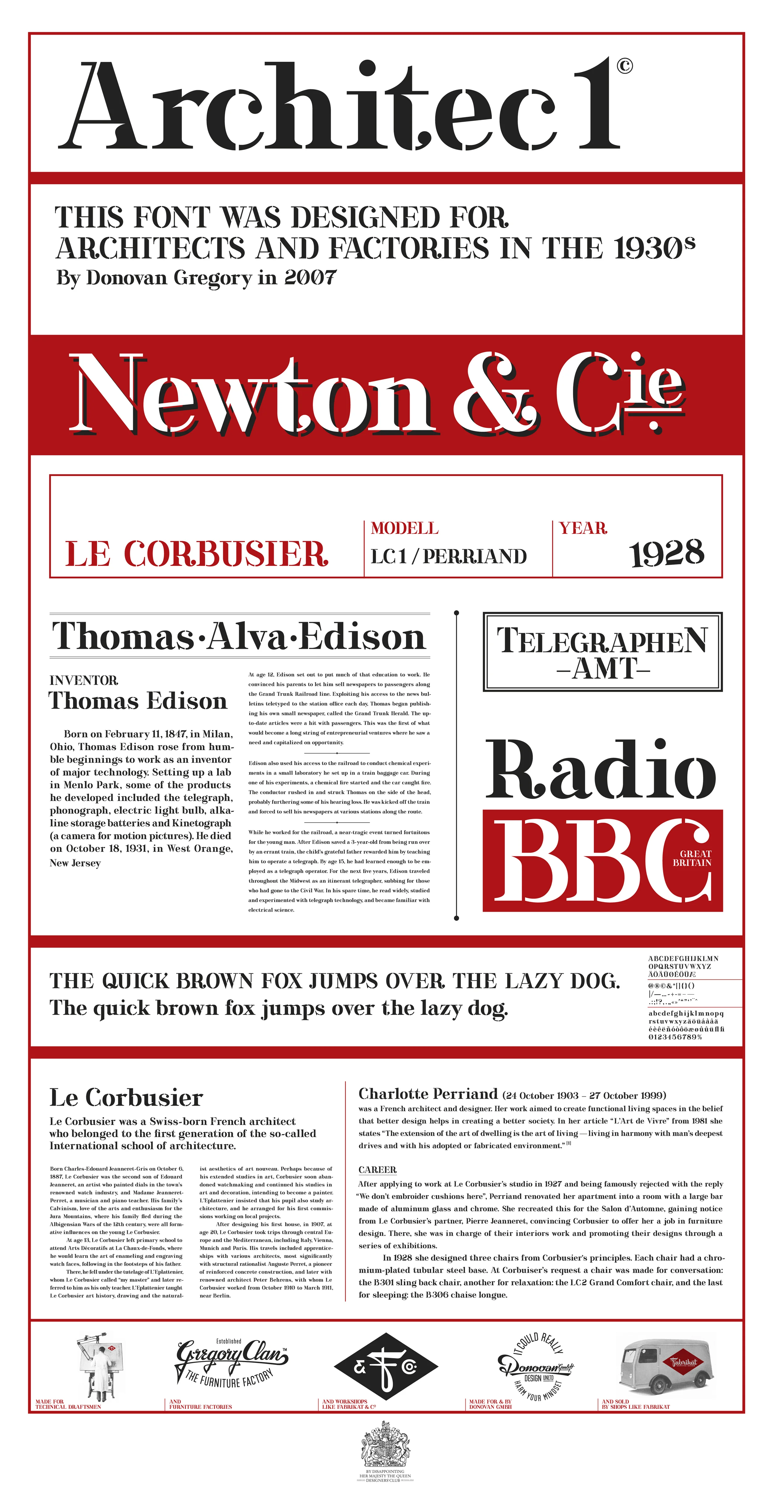 FONTDESIGN, ARCITEC 1, 2007 POSTER 32.65 x 61.15 cm