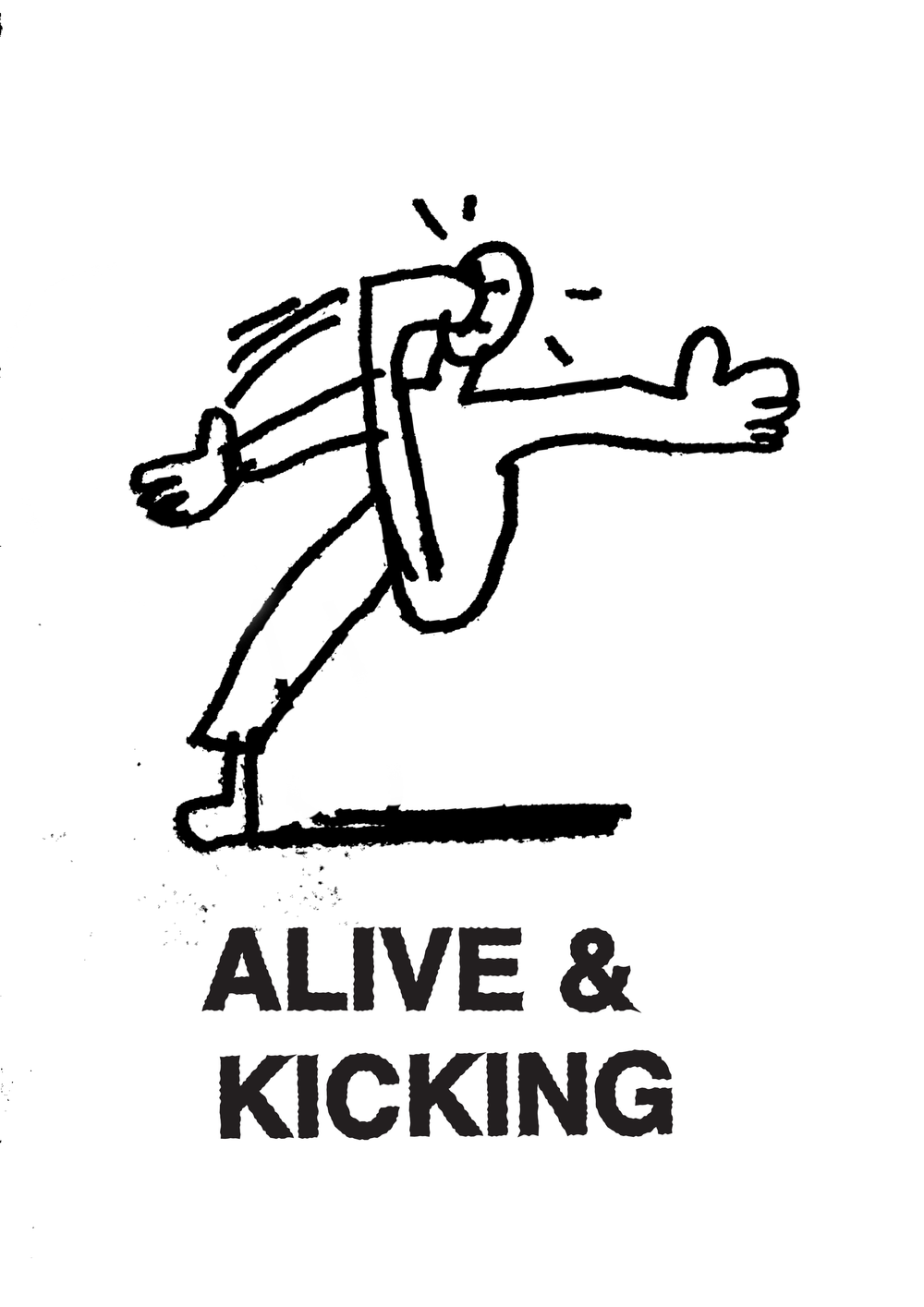 Alive & Kicking A2 Screen Print — Harry Wyld