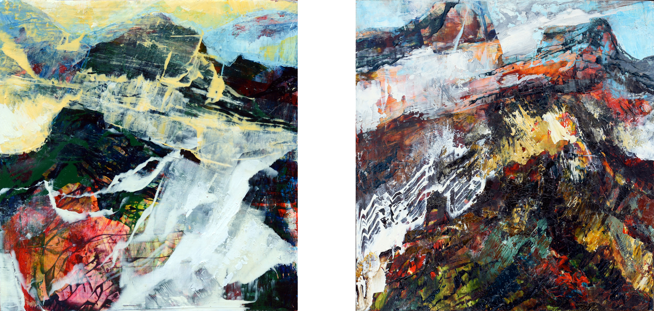 SOLD, Along the way, diptych