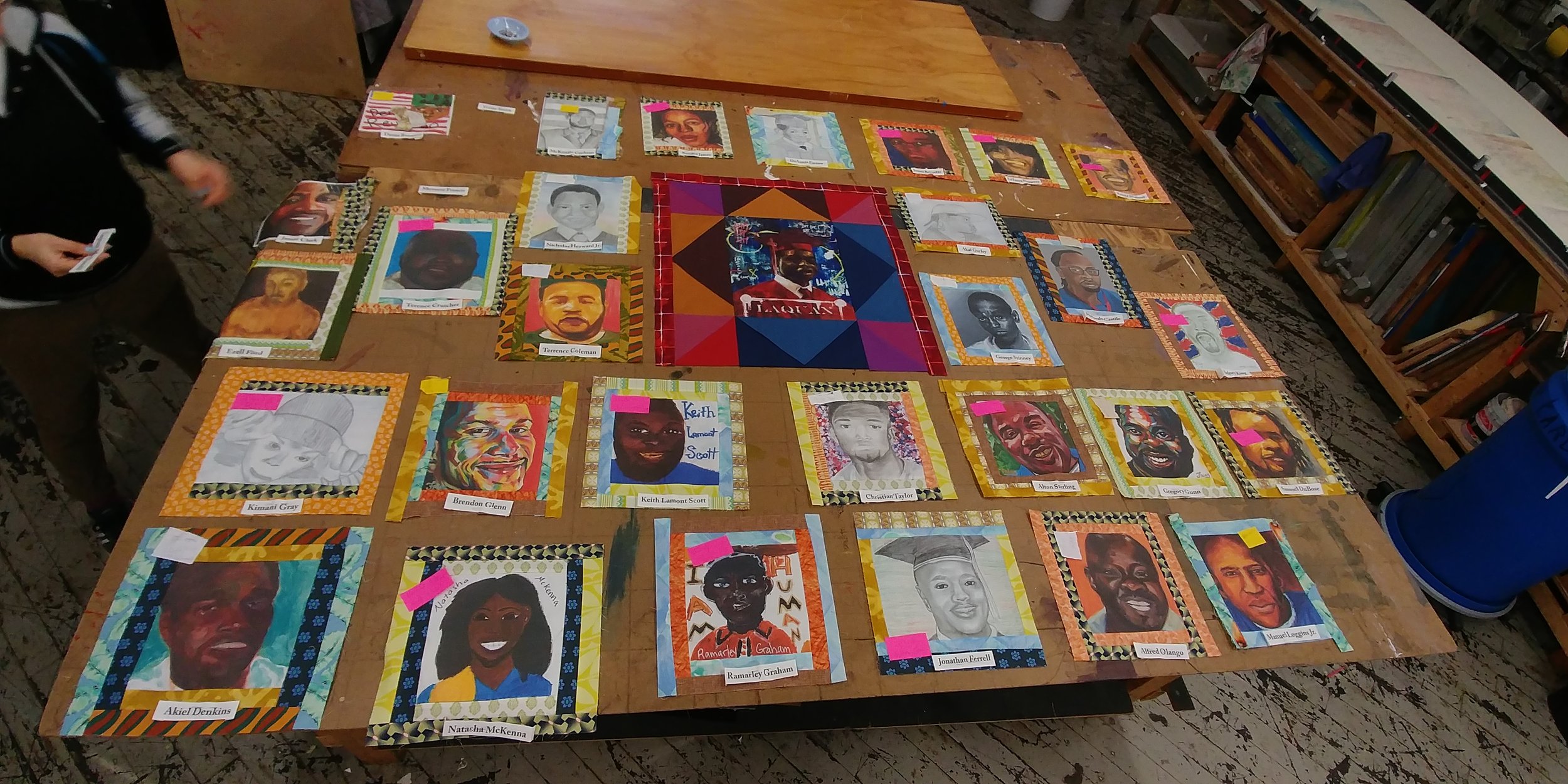  Deciding who we would include in the two quilts of memorialization was daunting, for there are so many who have died through state sanctioned violence. After much work, collaboration and prayer, we chose an intergenerational group again.  