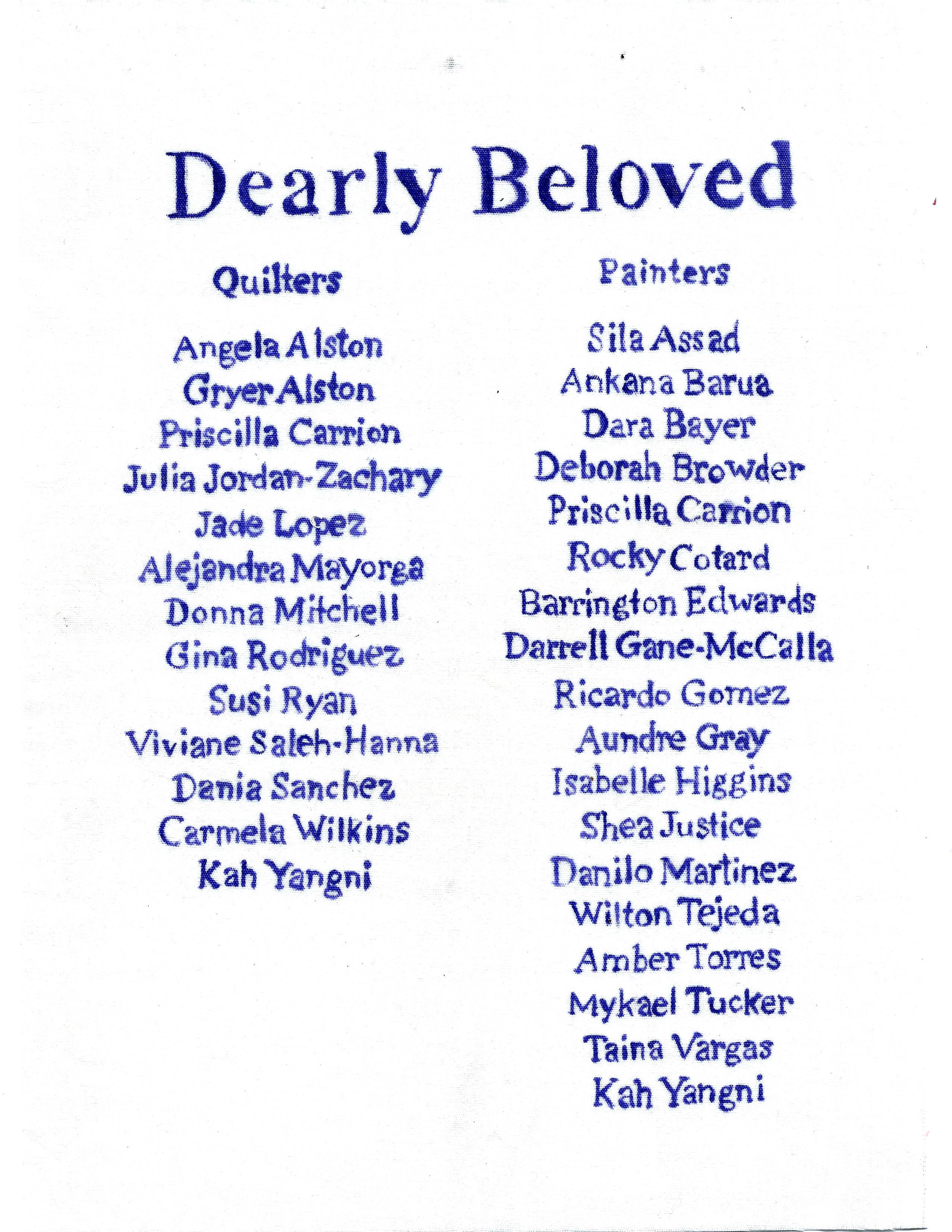 Dearly Beloved