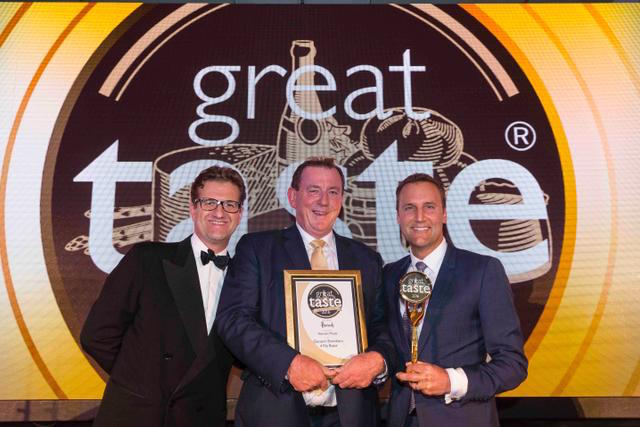 Great Taste 2016 Supreme Champion (L-R) John Farran, Guild of Fine Food, Peter Hannan of Hannan Meats and Michael Ward, Harrods.jpg