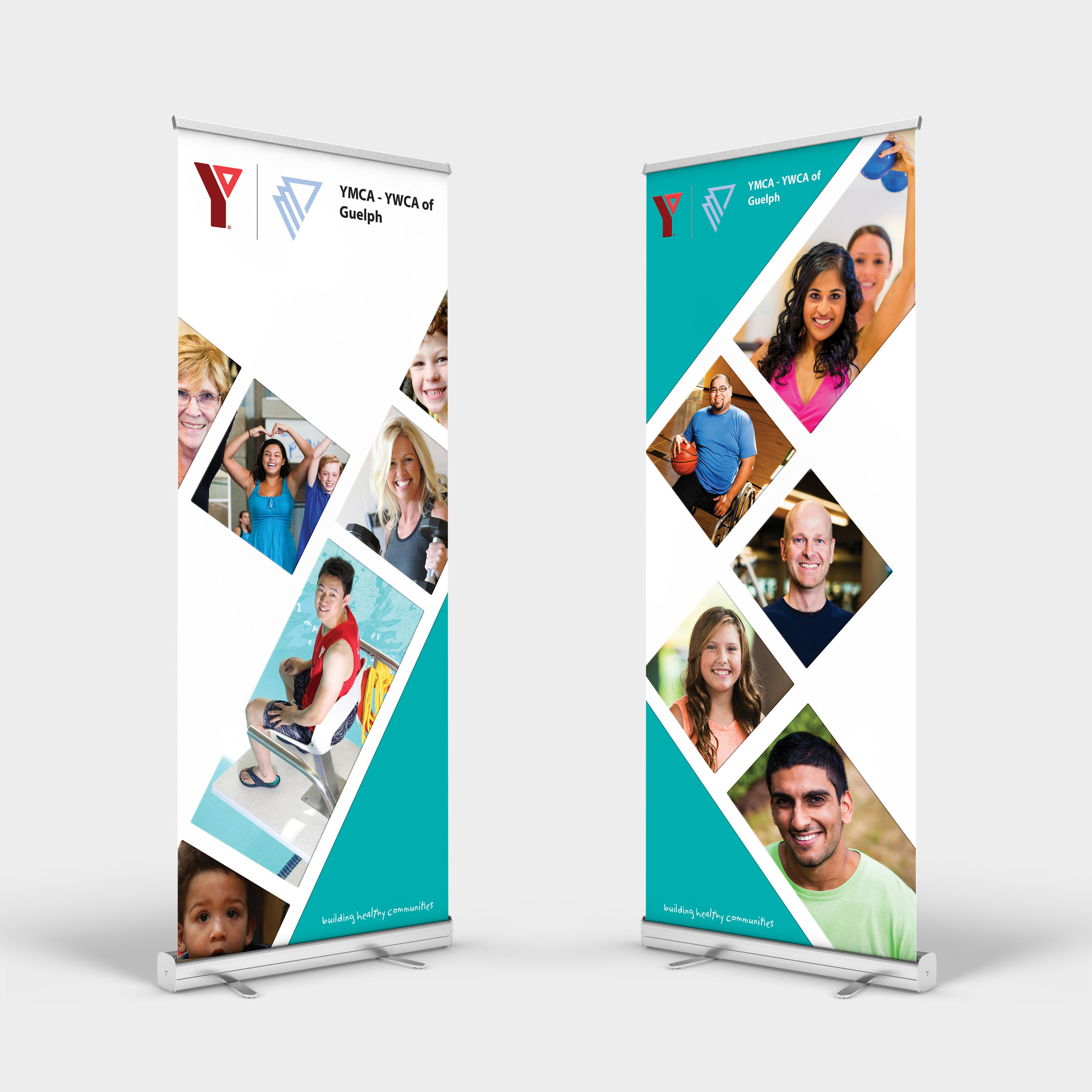Pop-up Banner Designs: YMCA-YWCA of Guelph &amp; YMCAs of Cambridge &amp; KW