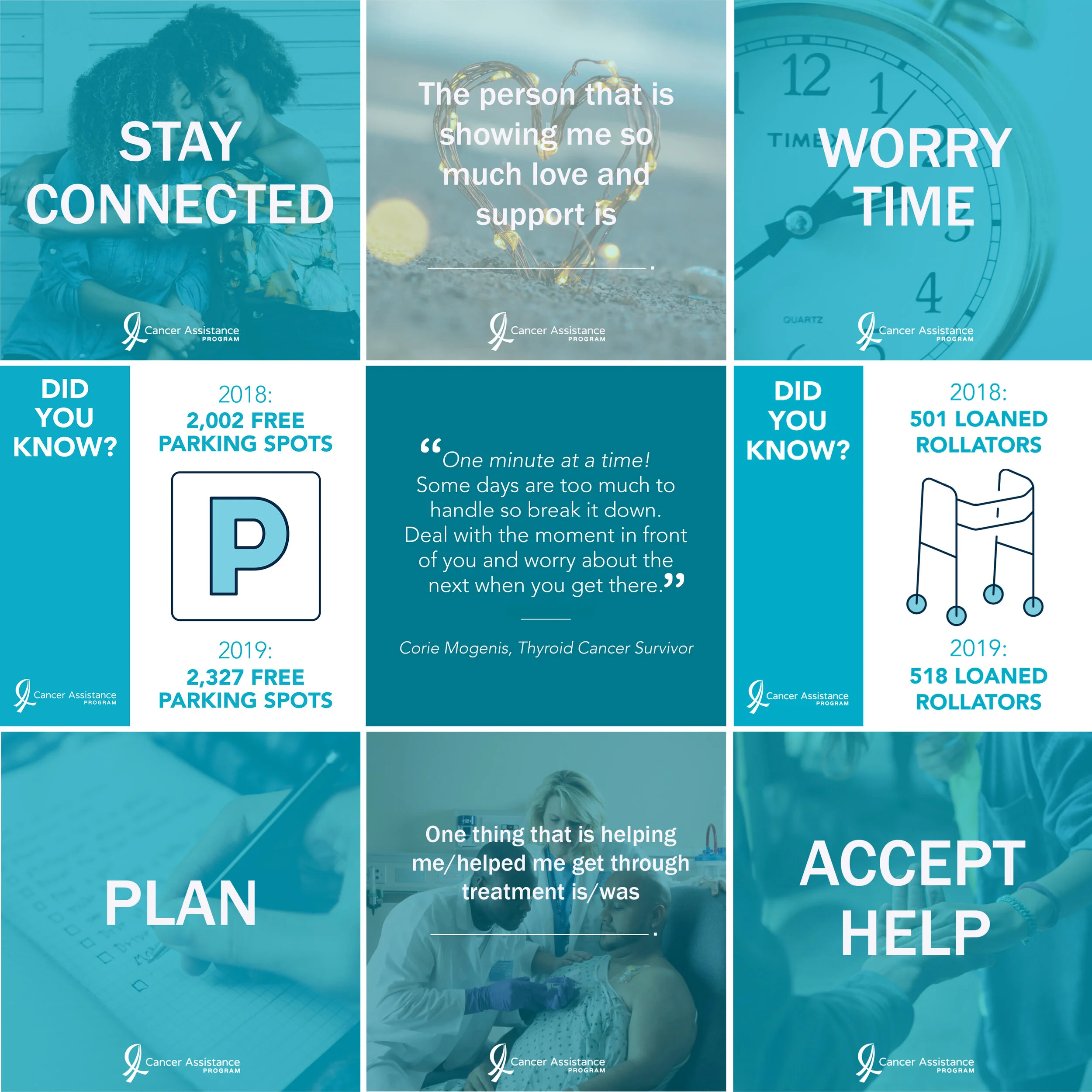 Social Media Graphics: Cancer Assistance Program
