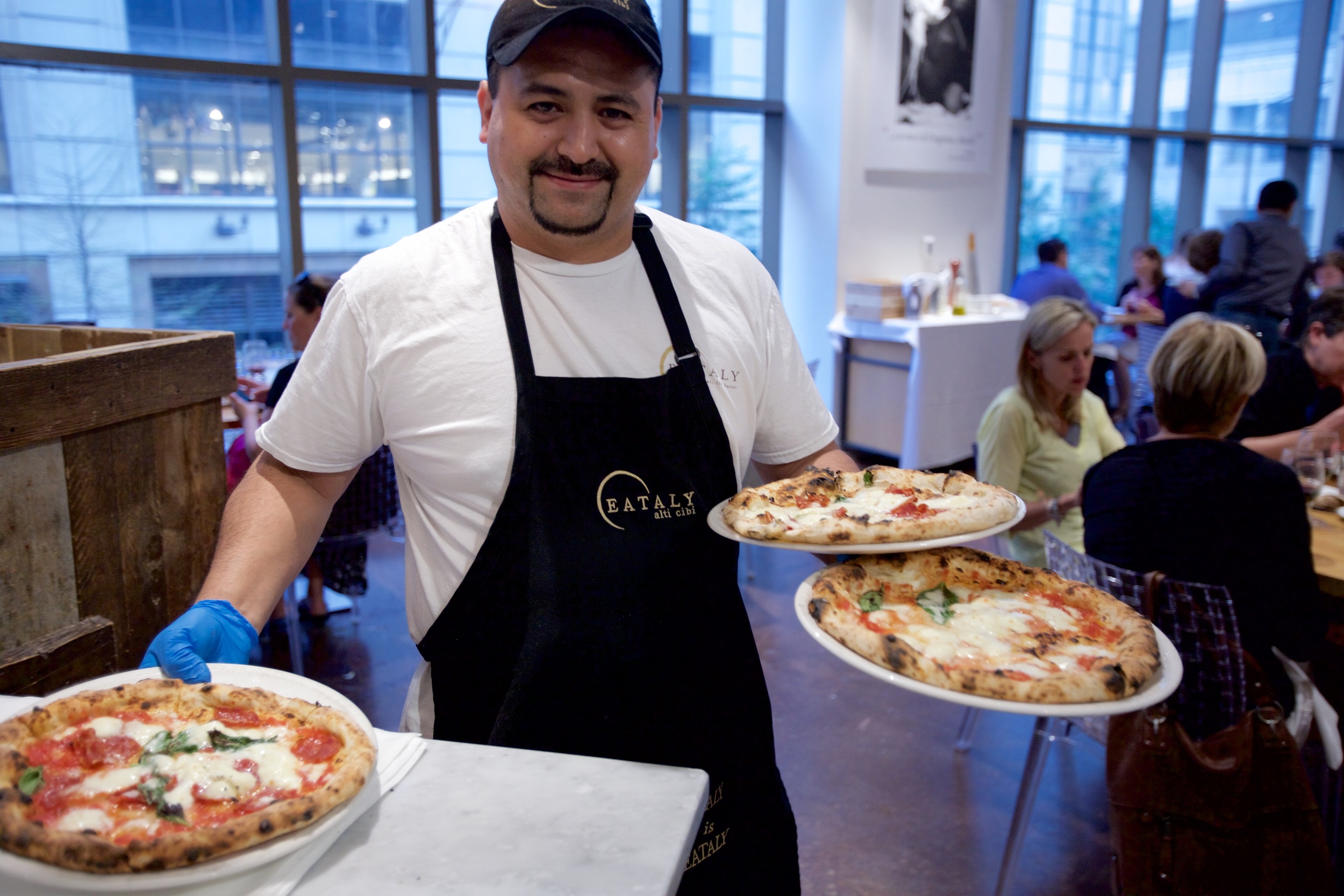 Pizza server at eataly