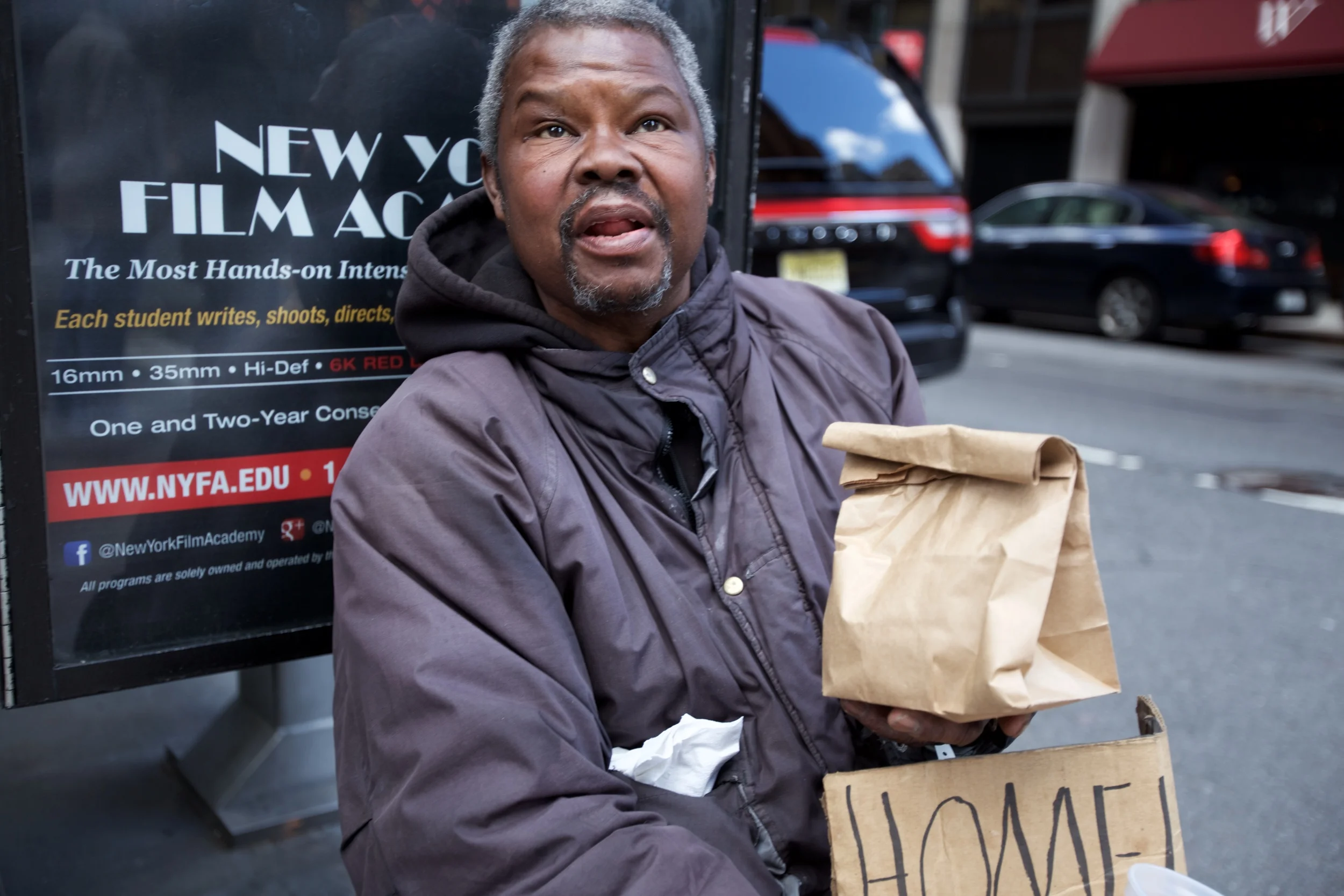 I SHARED MY PASTRAMI SANDWICH WITH THIS GENTLEMAN