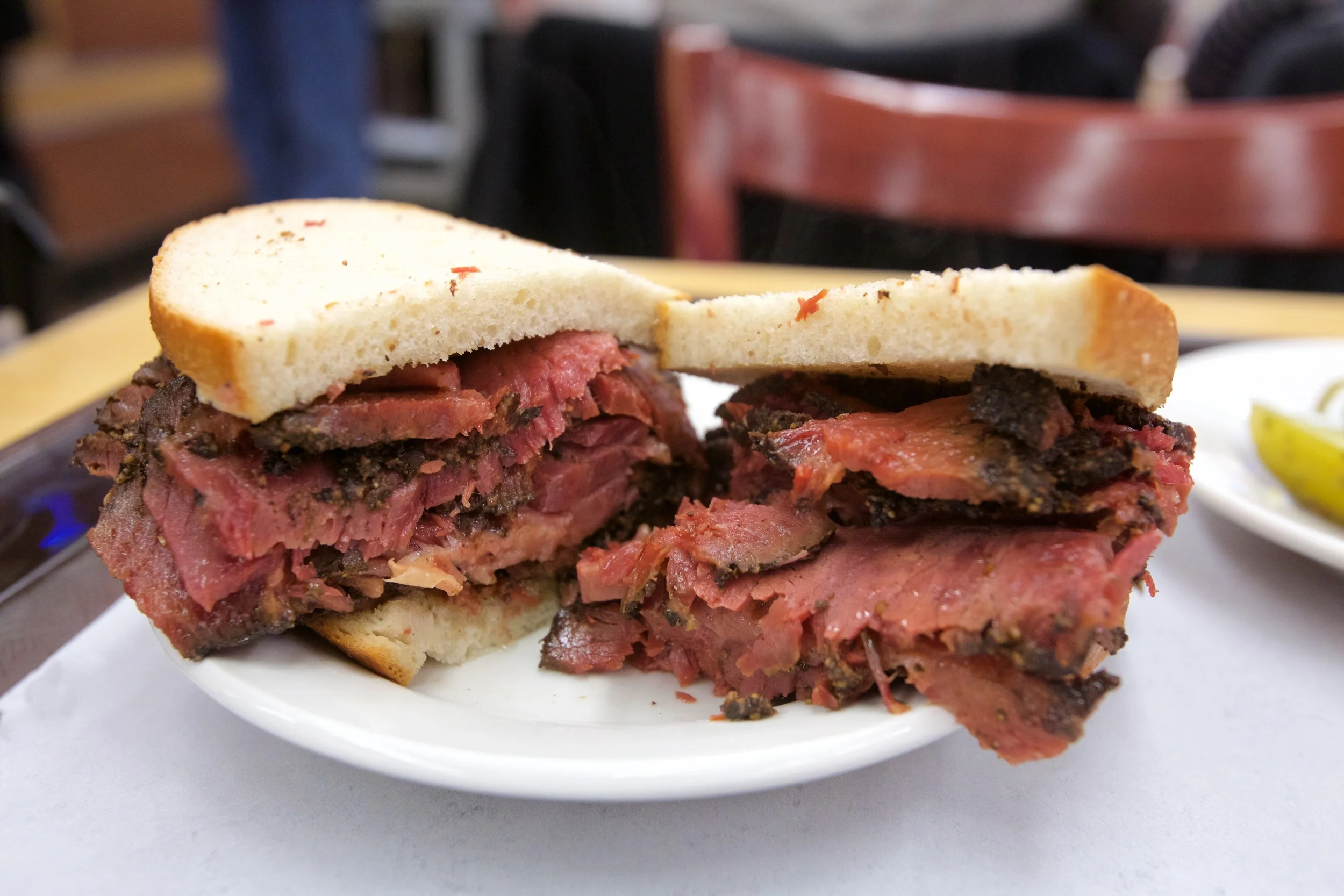 ANOTHER VIEW OF PASTRAMI ON RYE