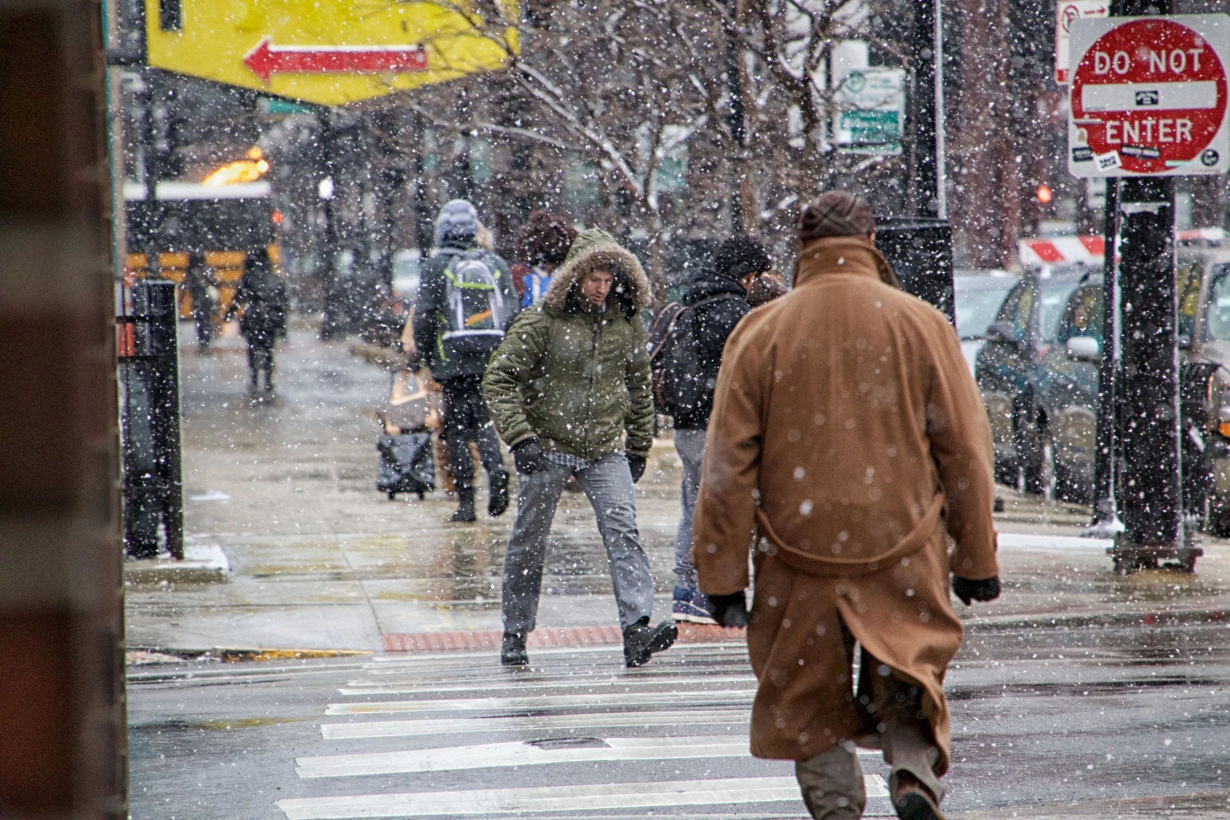 Pedestrians on Wabash Avenue