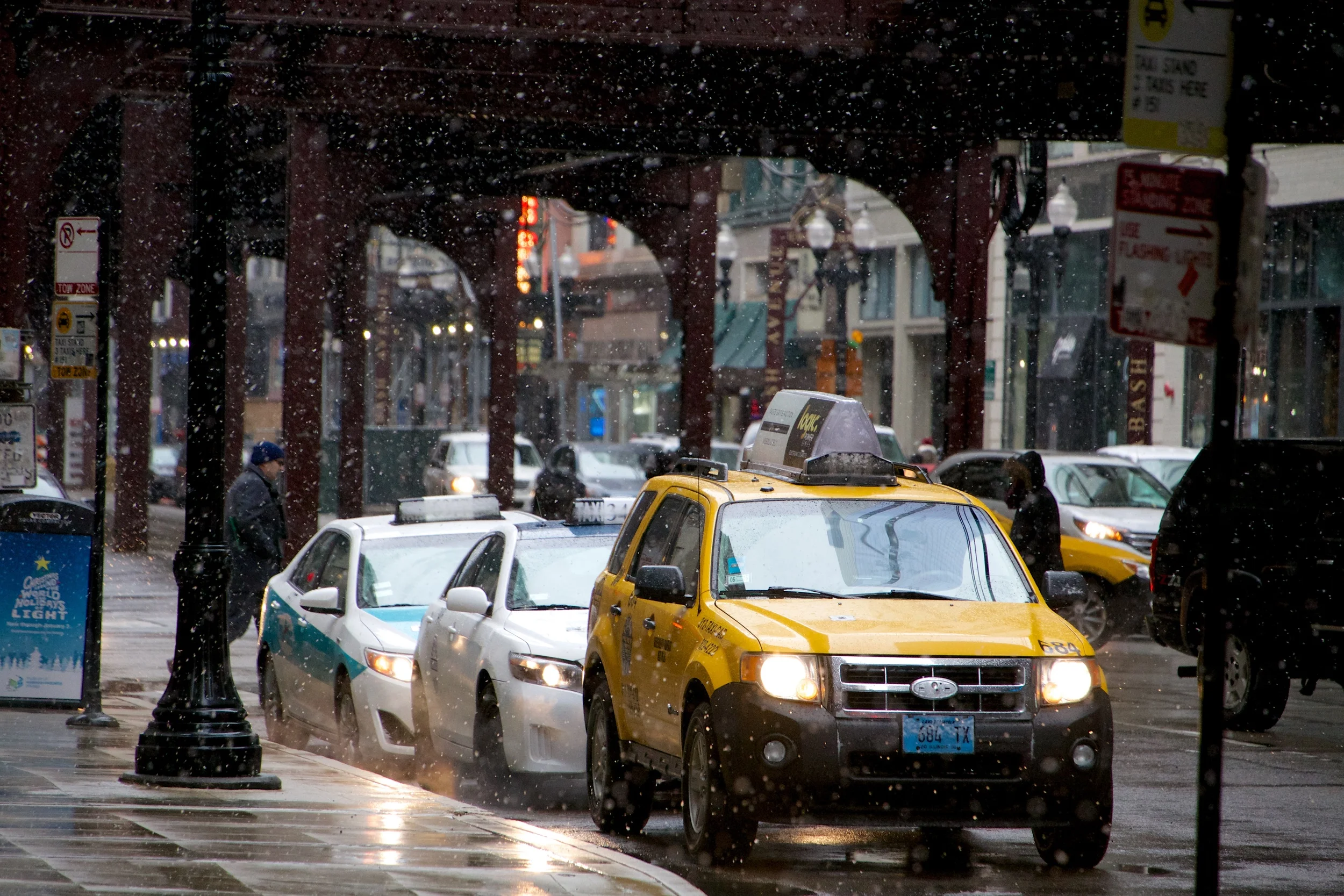 A Taxi Will Get You out of The Snow.