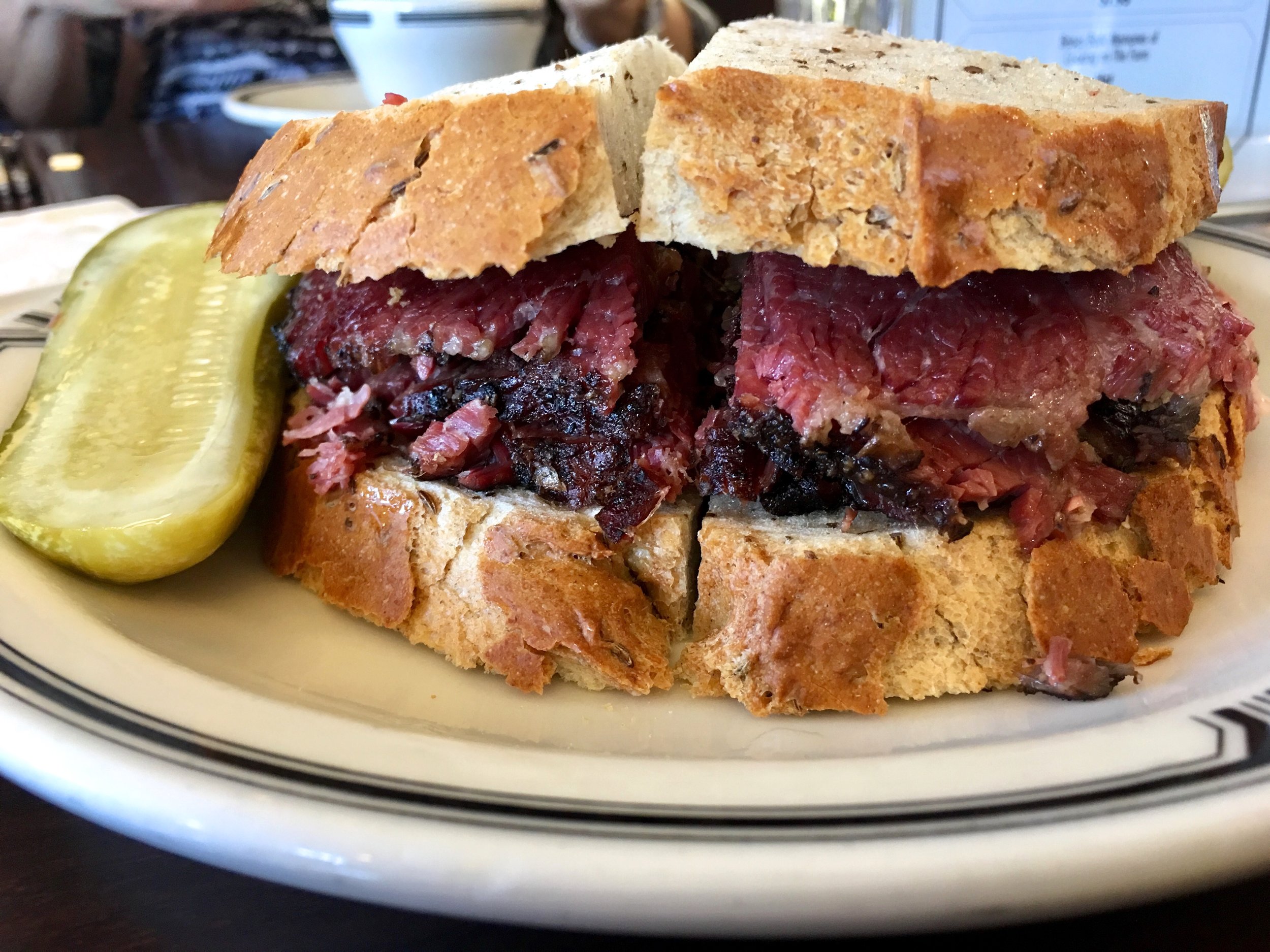 Pastrami on rye at langer's Deli