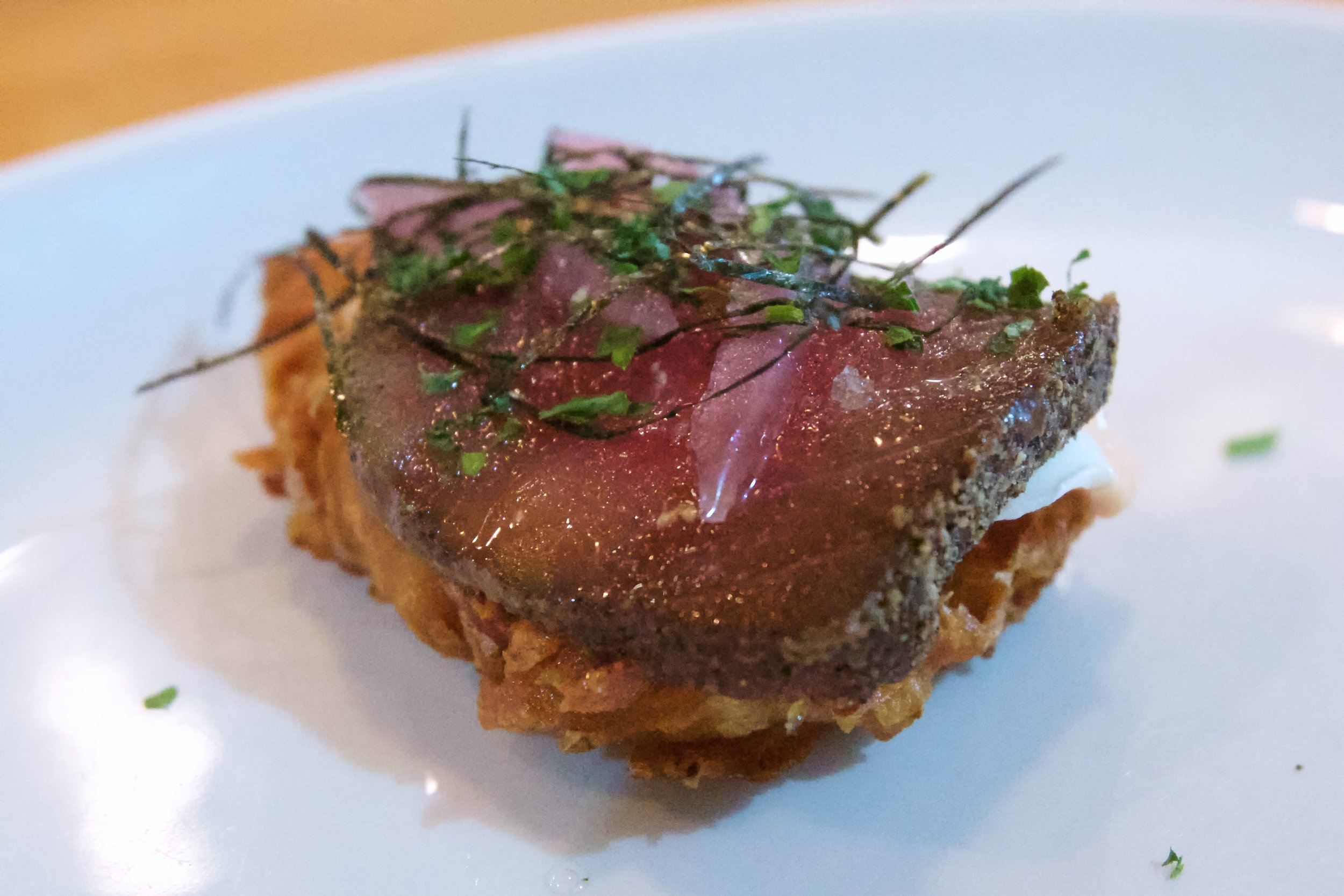 KRUNCHY SPICY TUNA LATKE