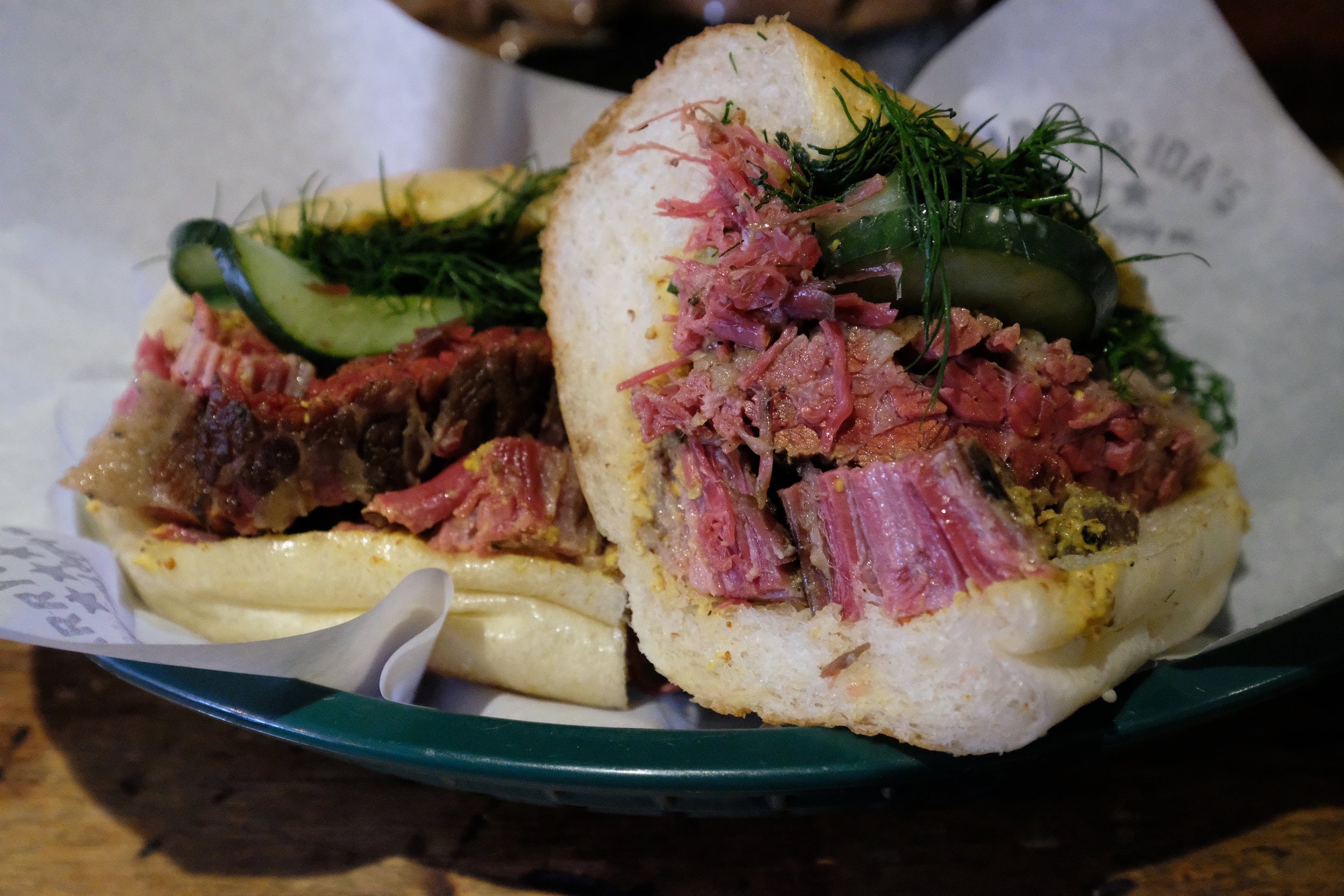 "Pop's Pastrami" sandwich at Harry & Ida's