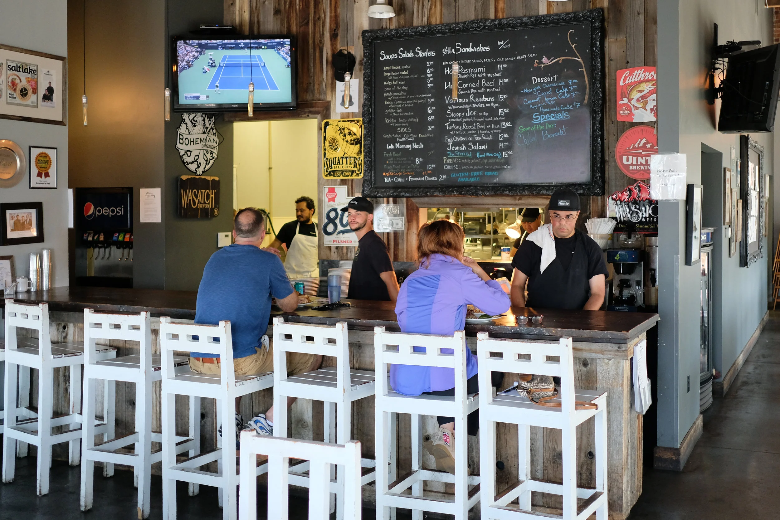 Counter Bar seating.