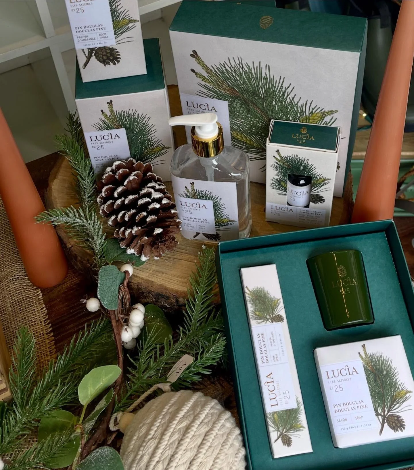 Pin Douglas 🌲🌲🌲 Cette senteur &eacute;voque une ambiance d&rsquo;une for&ecirc;t de conif&egrave;res! #pindouglas #senteurspin #douglaspine #parfumsambiance #boutiquecadeau #giftshop #montrealgiftshop