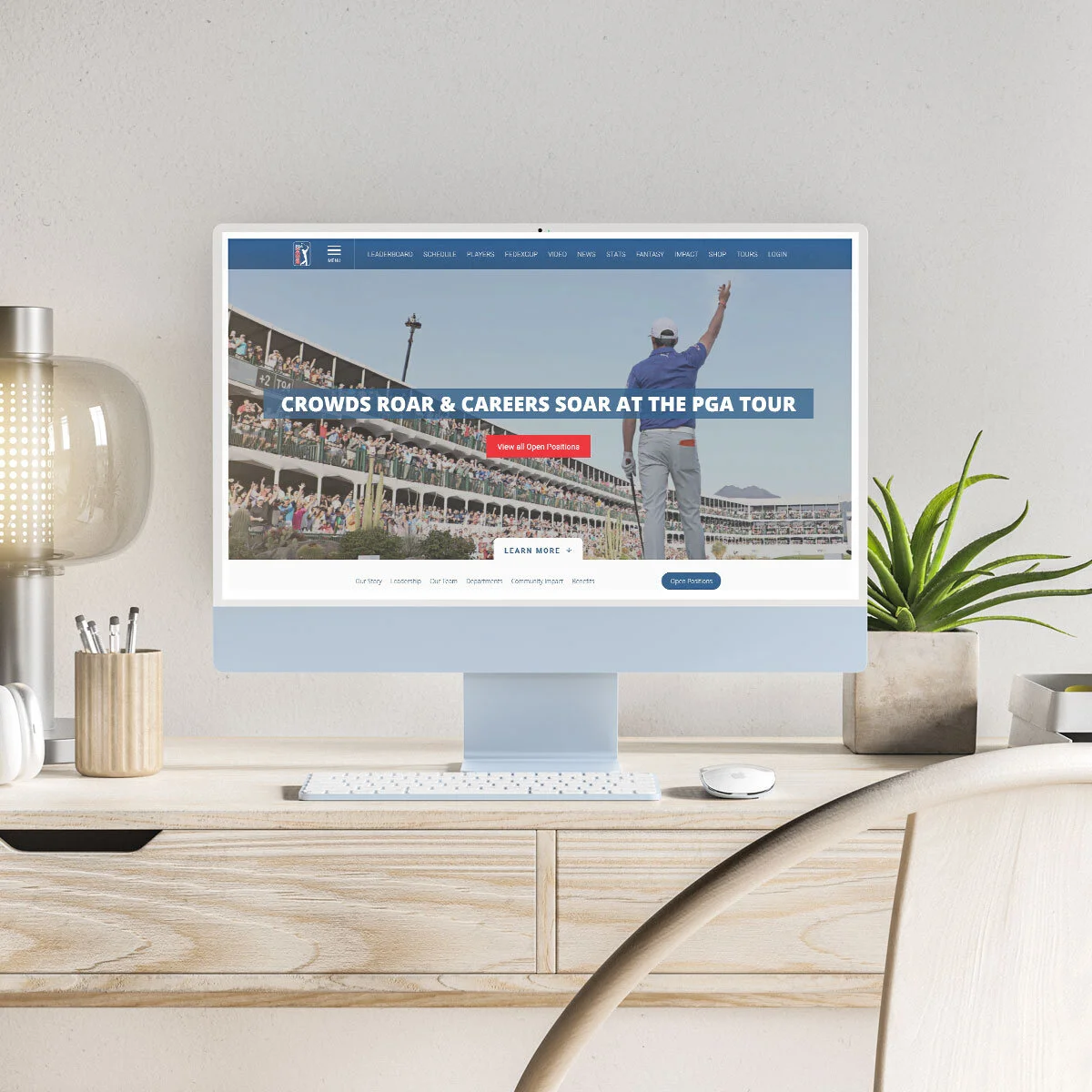PGA TOUR Hiring MicrositeThe PGA TOUR has partnered with TeamWork online to develop an upgrade to our hiring microsite, which gives users a more complete picture of life at the TOUR. This is still under development. VIEW MORE »