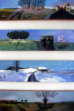  &nbsp; &nbsp; &nbsp; &nbsp; &nbsp; &nbsp; &nbsp; &nbsp; &nbsp; &nbsp; &nbsp; &nbsp; &nbsp; &nbsp; &nbsp; &nbsp; &nbsp; Thus Far Series, acrylic &amp; collage 