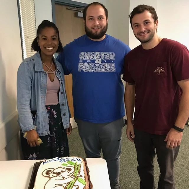 They’re koala-fied! N’Dea, Andrew, and Mike passed their qualifying exams and are ready for year 2!