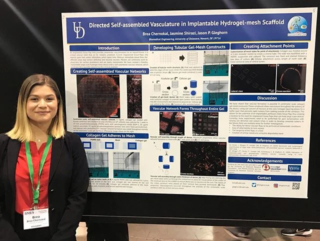 Stop by our undergrads’ posters! Brea, Sienna, Nicolette, and Isabel are excited to tell you about their science
