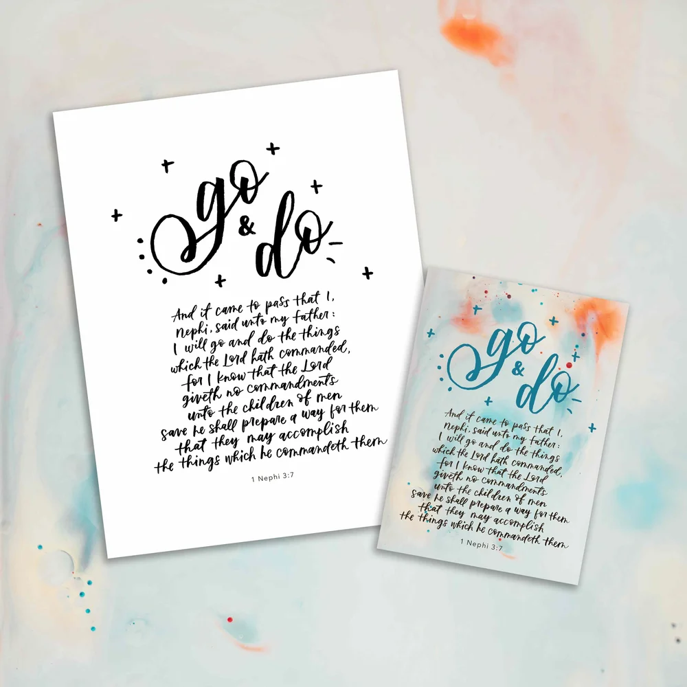 2020 Young Women's Theme (LDS) - Printable Pack — Mason Alley Calligraphy