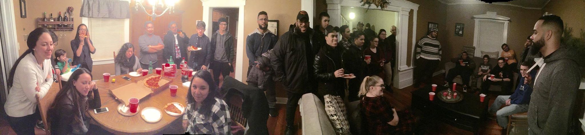 My surprise going away party. -Photo by my pastor, Carlos Cedeno. (Thanks homie)