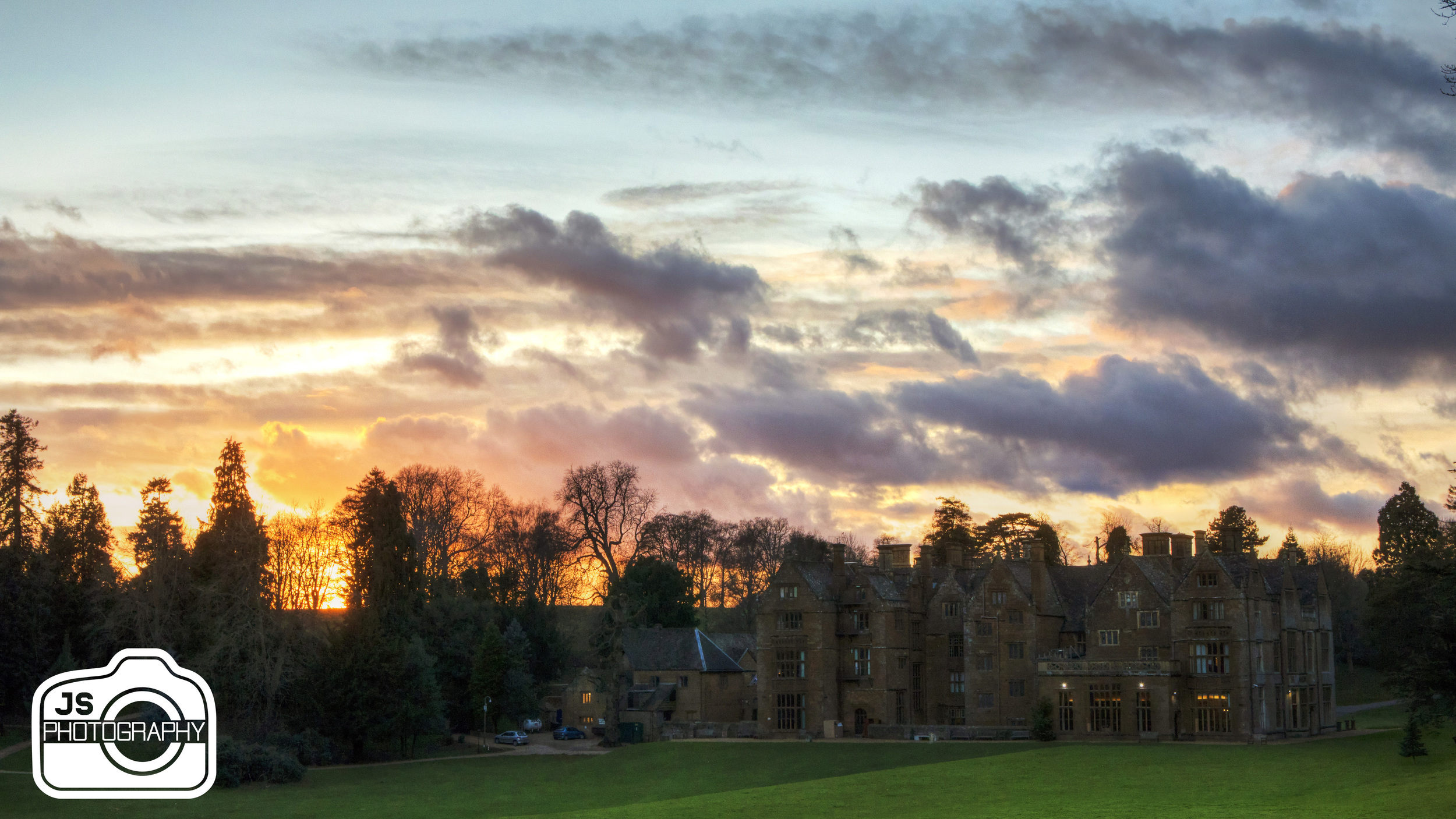 The Abbey backyard at Sunset