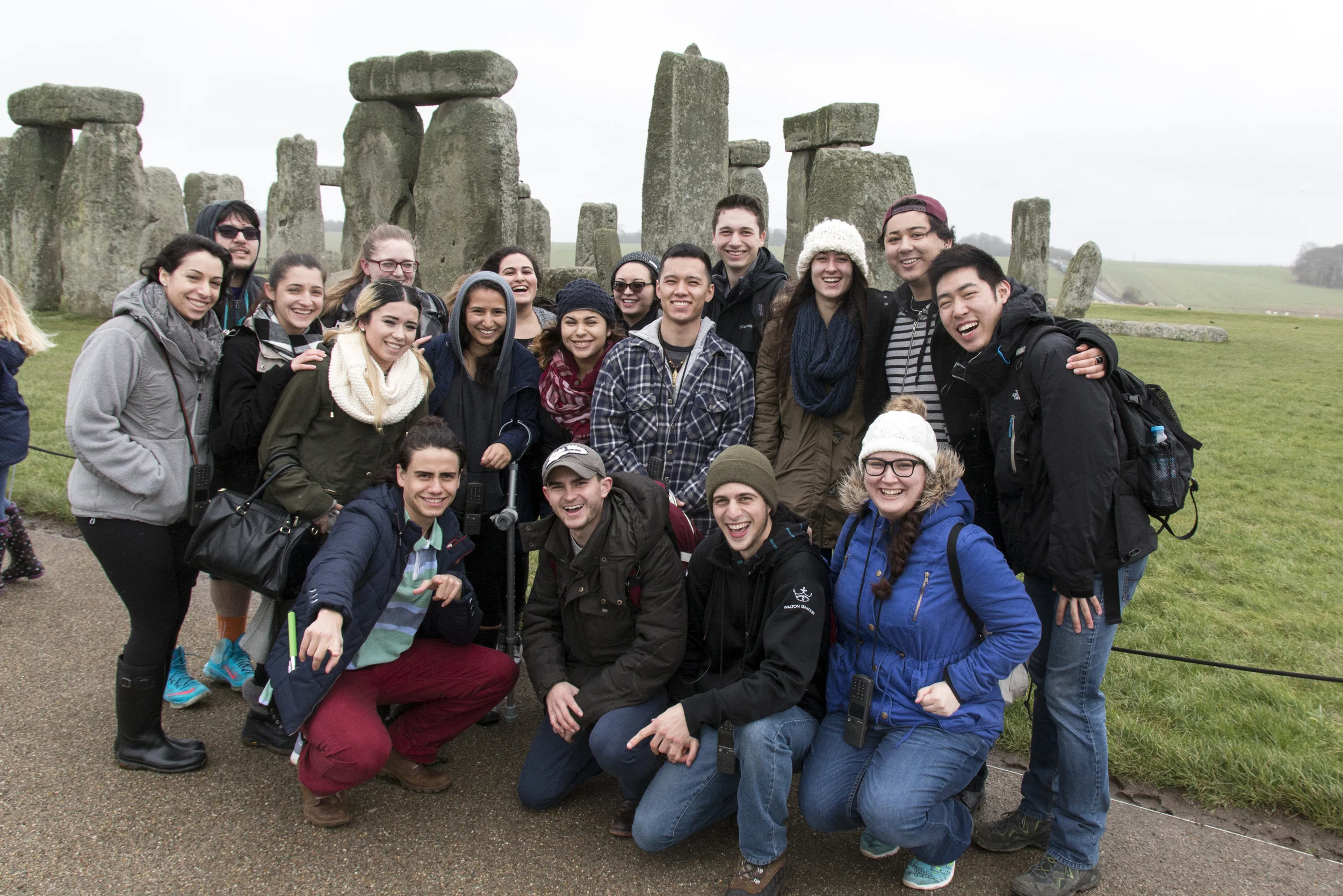 Some of us at Stonehenge