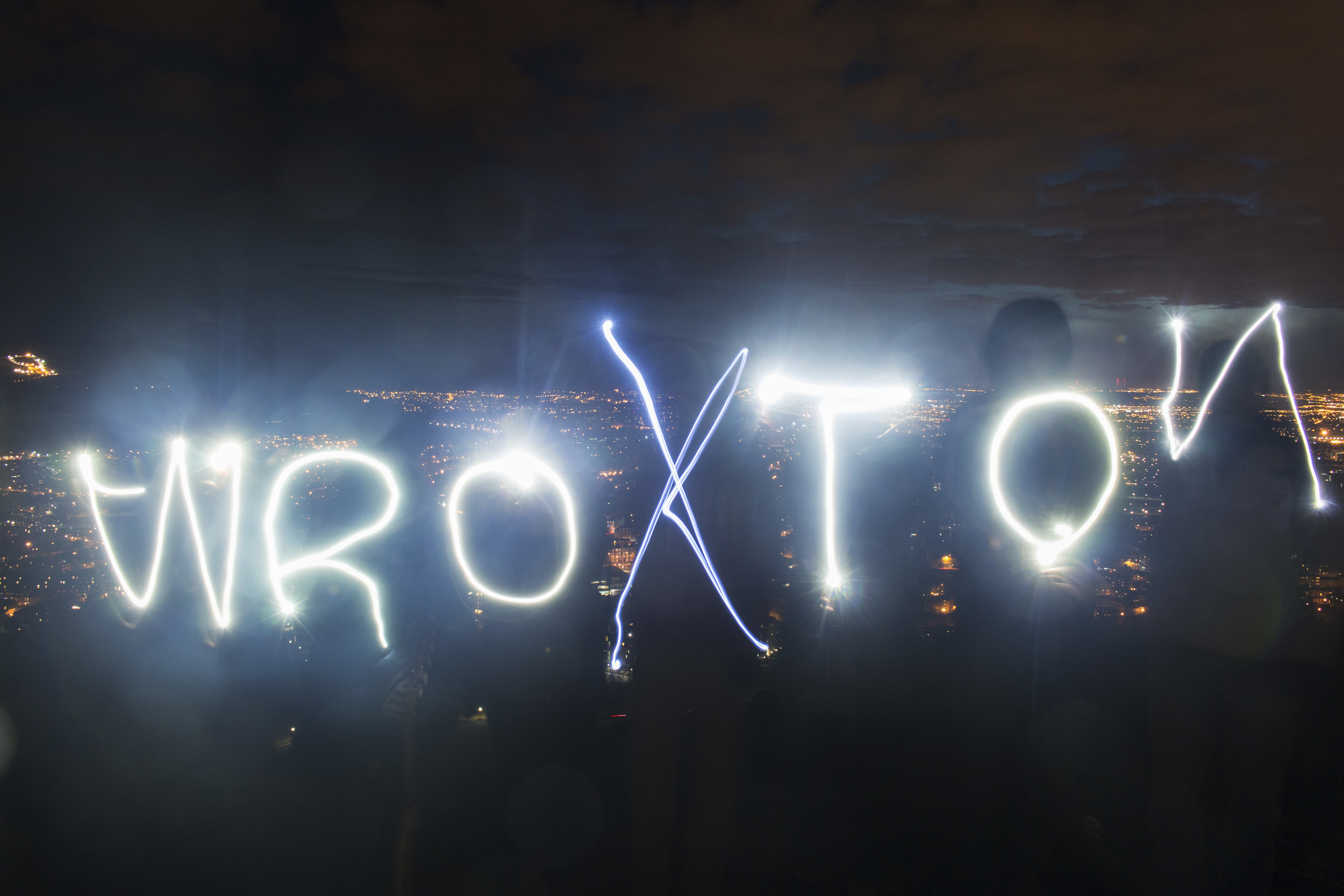 Yes, that's me with the messed up letter "n" but oh well, it was cold.