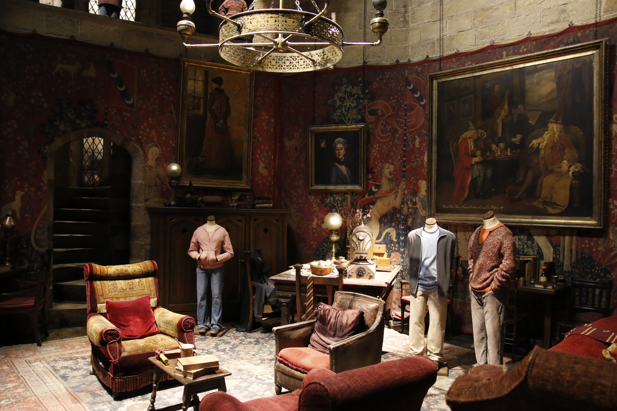 The living room in Hogwarts