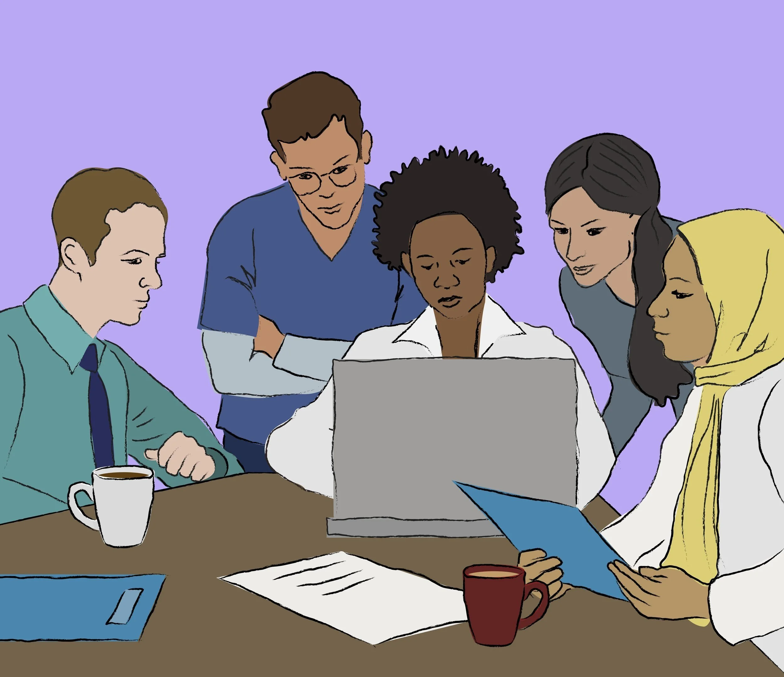  NIH ERASE Maternal Mortality Review Committee - Spot Illustration 