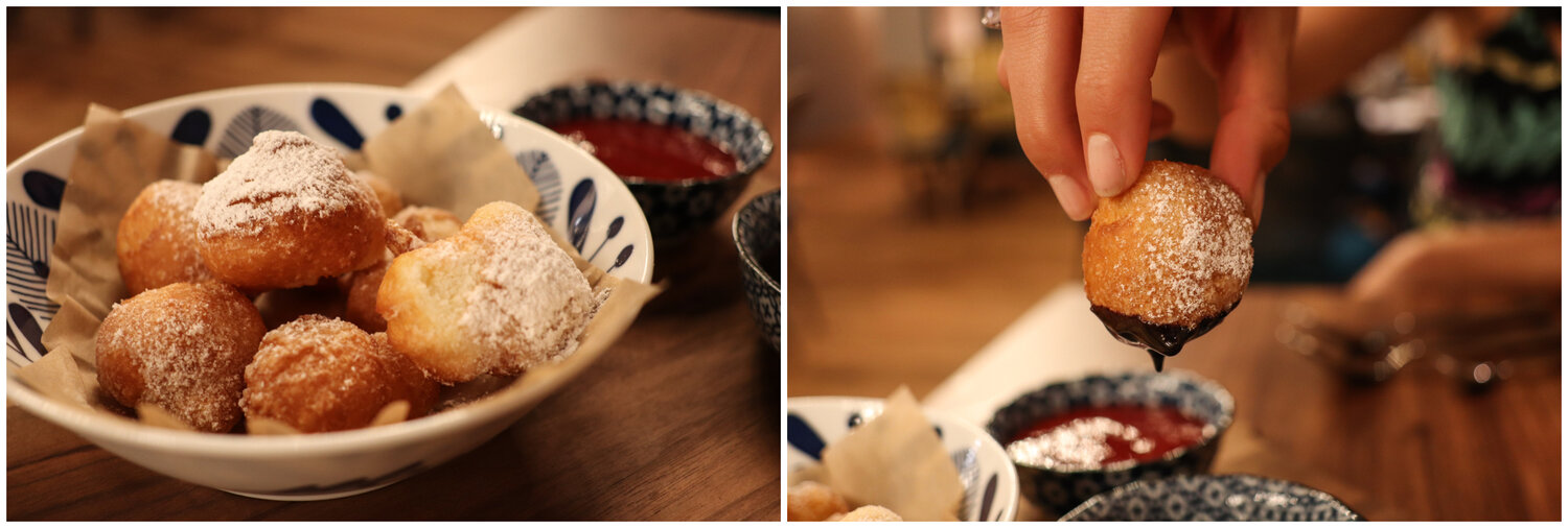 Deep fried ricotta zeppole for your dipping pleasure