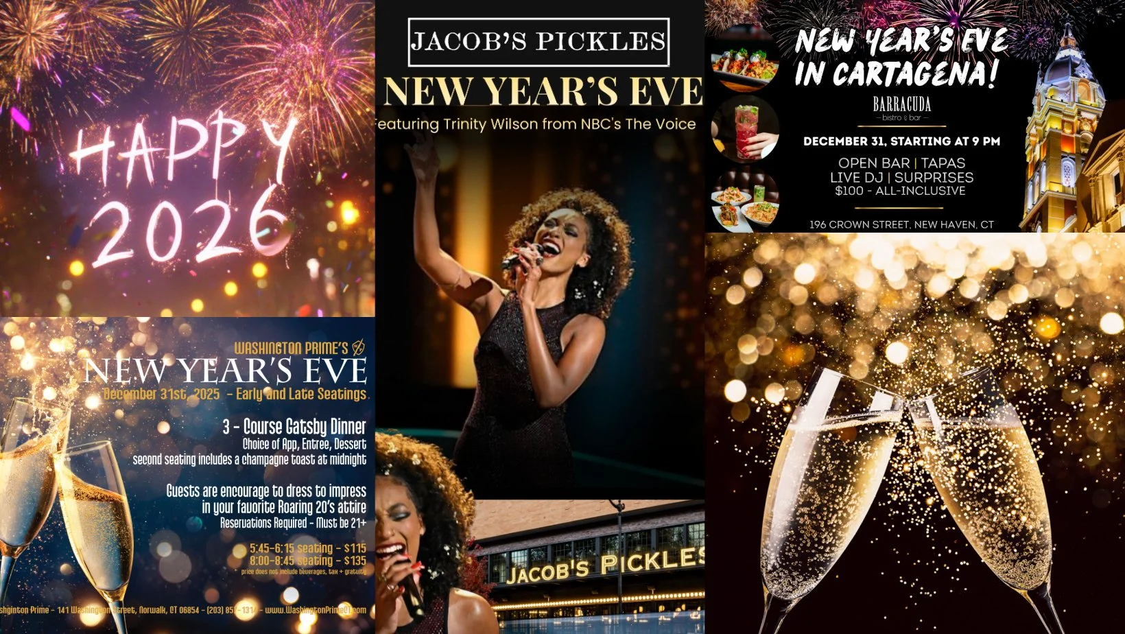 70+ CT Restaurants To Celebrate New Year’s Eve &amp; New Year’s Day (2025 Edition)