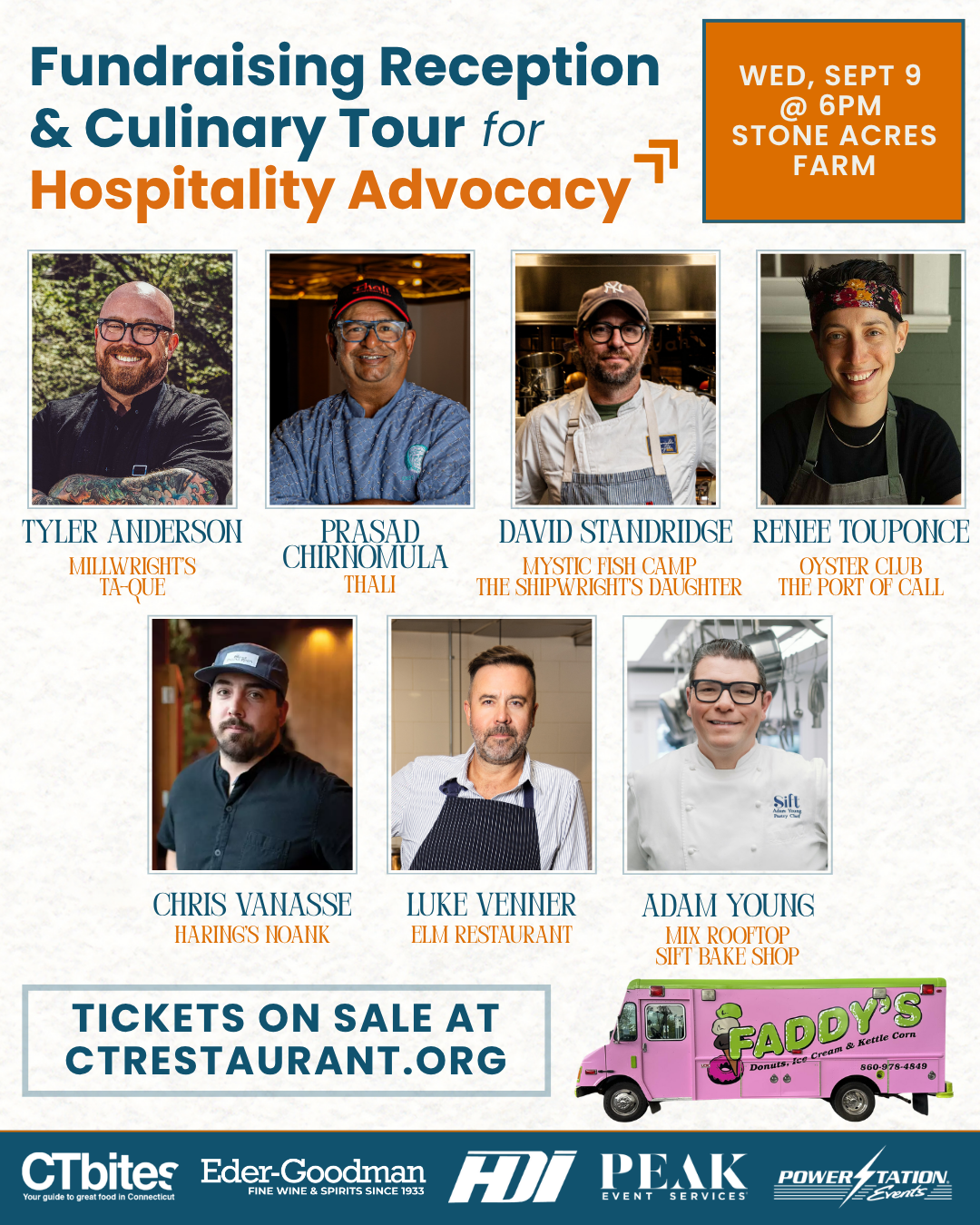 CT Chefs Dinner To Benefit the Hospitality Advocacy Fund Supporting The Culinary Industry 