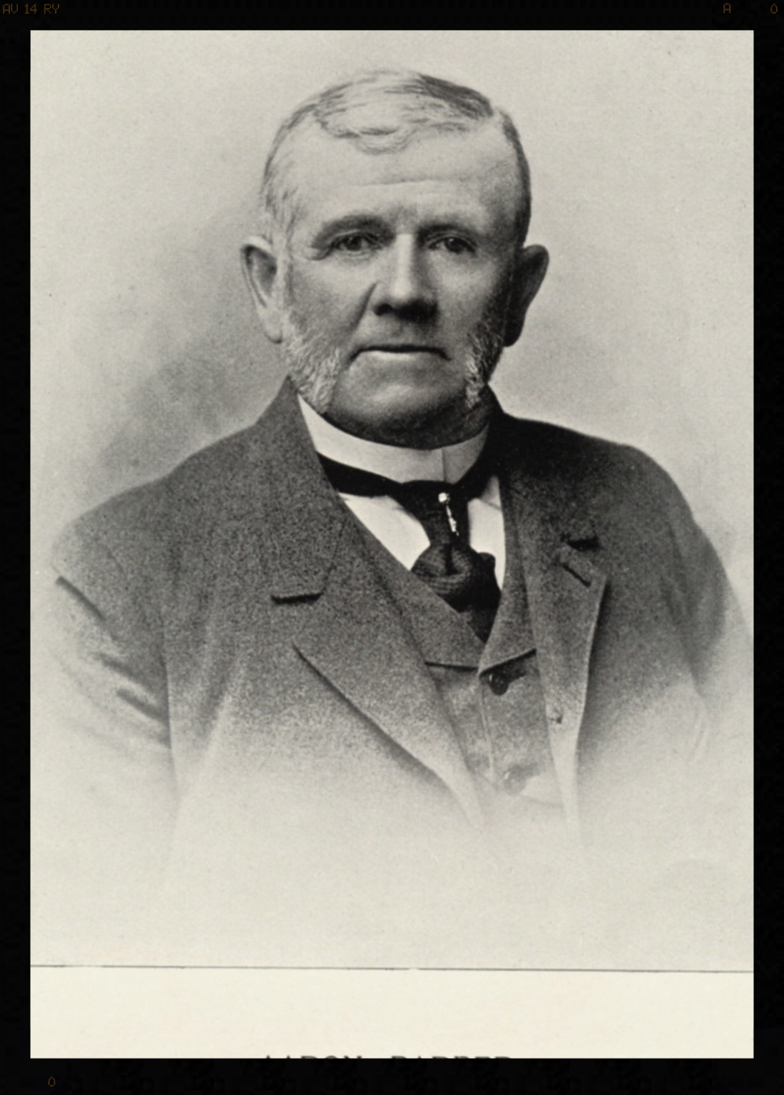Aaron Barber III . Source: Mulligan Family private collection