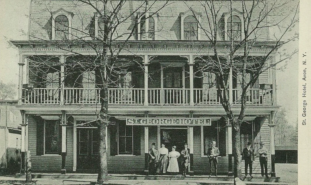 St. George Hotel, Genesee Street, Avon, where the Community Bank now stands.